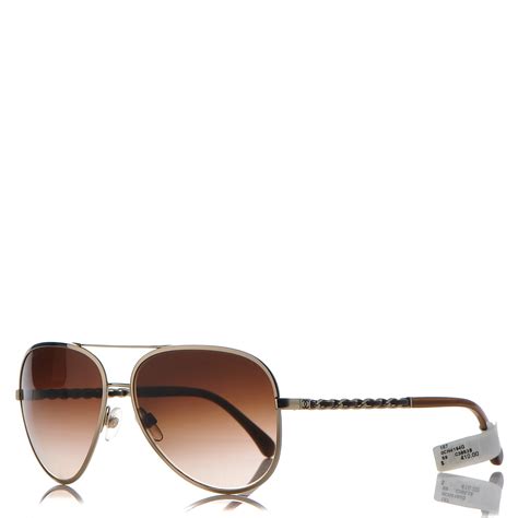chanel pilot chain sunglasses